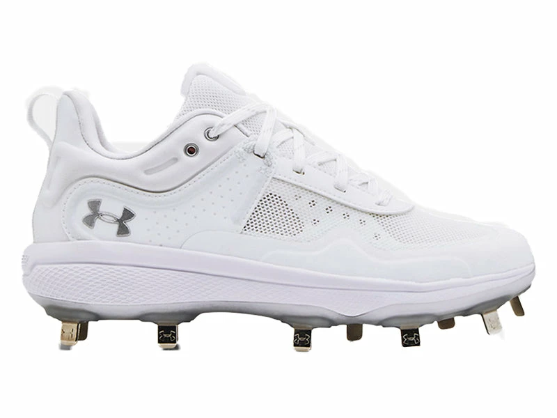 Under Armour Glyde Metal Women's Cleats White 3 Under Armour Glyde Metal Women's Cleats White