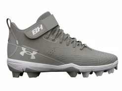 Under Armour Harper 7 Youth Baseball Cleats Grey