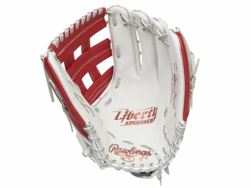 Rawlings Liberty Advanced Color Series 12.75" Fastpitch Glove Red 3 Rawlings Liberty Advanced Color Series 12.75" Fastpitch Glove Red