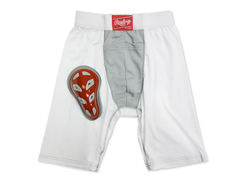 Rawlings Junior Compression Jock Short W/Cup 3 Rawlings Junior Compression Jock Short W/Cup