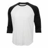 Sanmar ATC Dri Fit Baseball 3/4 Sleeve Undershirt -baseball shop s3526 form angle whiteblack 102014