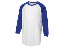 Sanmar ATC Dri Fit Baseball 3/4 Sleeve Youth Undershirt -baseball shop y3526 form angle whitetrueroyal 2014