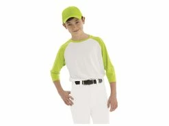Sanmar ATC Dri Fit Baseball 3/4 Sleeve Youth Undershirt -baseball shop y3526 whitelimeshock y130 limeshock modl studio 1